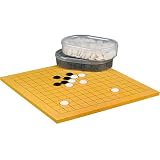 Review Yellow Mountain Imports  / 1/3'' Shin-Kaya Go Game Reversible w/ Stones