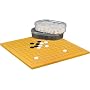1/3'' Shin-Kaya Go Game Reversible Board w/ Stones Set