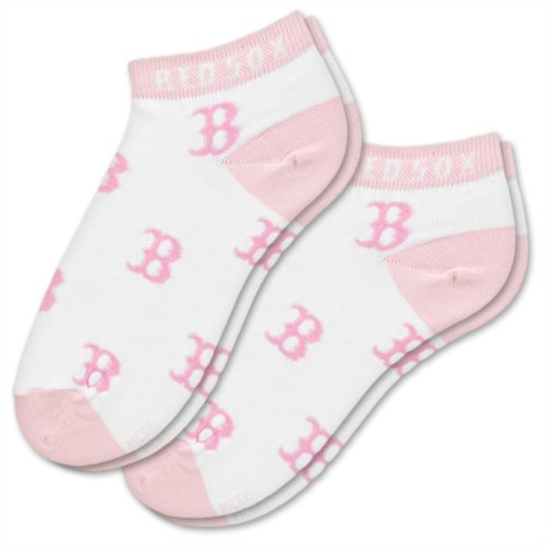 MLB Boston Red Sox Women's Pink Socks (2 Pack, Medium)