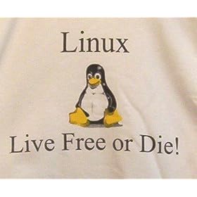 Live Free or Die! Tux Linux Penguin T-Shirt