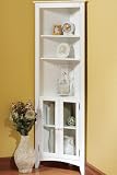 Hawthorne Corner Etagere With 2 Glass Doors