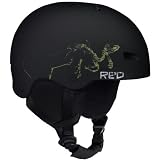 Red Trace Grom Helmet black matte S -Kids