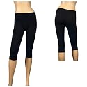 Black Knee High Plus Size Slinky Leggings