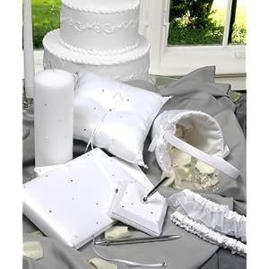 Wedding Guestbook, Ring Pillow, Garter & More: Starlight Wedding Collection