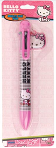 Hello Kitty Sanrio 6-In-1 Multi Colored Pen - Grey, Baby Blue, Green, Red, Orange, Purple