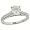 14 Stone Round Diamond Engagement Ring 0.16ct (cz ctr)