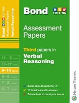 Bond Third Papers in Verbal Reasoning: 9-10 Years (Bond Assessment Papers)
