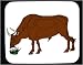 Mouse Pad with bison, cow, bull, animal