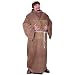 Men's Plus Size Medieval Monk Costume with Wig