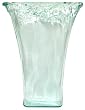 Spanish Recycled Textured Glass Large Tapered Vase 10"x5 1/2"x13 1/2"