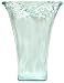 Spanish Recycled Textured Glass Large Tapered Vase 10"x5 1/2"x13 1/2"