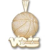 Tennessee Volunteers Solid 14K Gold ''VOLS'' Basketball Pendant