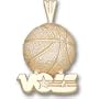Tennessee Volunteers 14K Gold ''VOLS'' Basketball Pendant