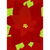 A*Press by Avanti Christmas Cards, Glitter Poinsettia, 10 Count