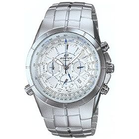 Casio EF 518D 7A Edifice EF518D 7A White Dial Chronograph Stainless Steel Mens Watch Casio EF-518D-7A Edifice EF518D-7A White Dial Chronograph Stainless Steel Mens Watch