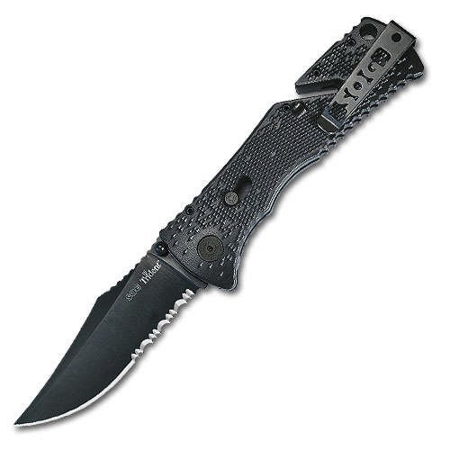 SOG Trident Military Folding Knives - Black Blade