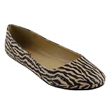 AFAR Women Flats Tan Tiger Print