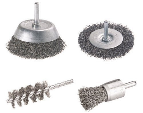 Produkt-Bild: Wolfcraft 2133000 Drahtb&uuml;rsten-Set 4tlg.