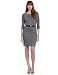 Trina Turk Womens Three-Quarter Sleeve Romano Dress