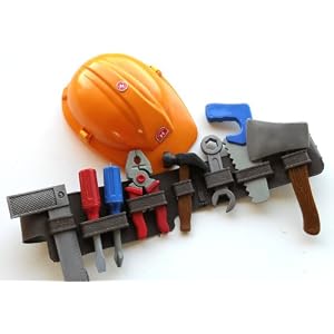 Junior 10 Piece Tool Set including Toy Hard Hat