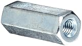 Precision Brand 52115  5/16-18 National Coarse Coupling Nut, Electro Zinc Plated, 1-3/4" Lengt