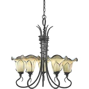 Quoizel Art Glass Picturesque 6 Light Chandelier by Quoizel