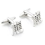 Sliver Chinese Dragon Character Cufflinks