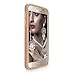 S6 Case, Galaxy S6 case, Cellularvilla [Slim Fit] [Hybrid] Luxury Bling Jewel Rock Crystal Rhinestone Diamond Case [Shockproof] Dual Layer Protective Cover for Samsung Galaxy S6 (Rose Gold)