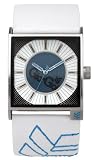 Gio-Goi Men's 'Disco Biscuit' Analogue Watch GG1010W With White Leather Strap