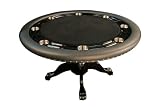 41Qi ohYVgL. SL160  Night Hawk 55 Round Poker Table with Black Felt and Upgraded Suited Speed Black Felt