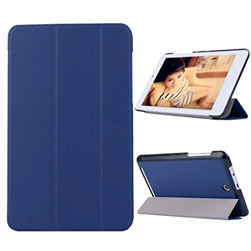 Bestnow Acer Iconia Tab 8 W1-810 8inch Tablet Case Vegan Premium Luxury Artificial Leather Cover Tri-Fold Ultra Slim Fit Stand for Acer Iconia Tab 8 W1-810 8inch Tablet (Dark Blue)