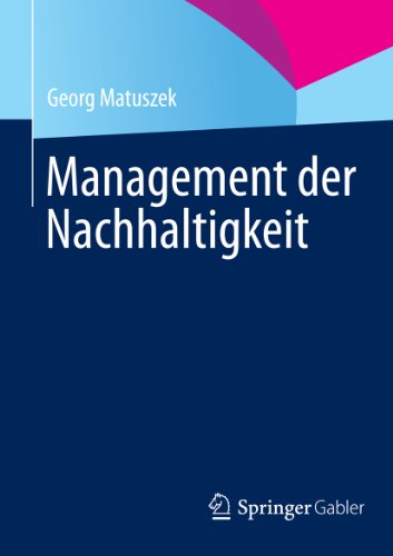 Management der Nachhaltigkeit (German Edition)