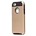 iPhone 5S Case, iPhone SE Case,iPhone 5 Case, BAROX Slim Armor Shockproof Dual Layer Impact Protective Cover for iPhone 5 5S SE(Gold-Black)