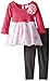 Youngland Girls' Brushed Sweater Knit Pop-Over Dress with Skirt Set