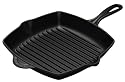 Le Creuset Cast Iron Square Grillit, Satin Black (Matt Black Finish), 20 cm
