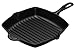Le Creuset Cast Iron Square Grillit, Satin Black (Matt Black Finish), 20 cm