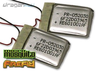 41QiAAAfzSL Two OEM Replacement Li Poly Batteries for Micro Mosquito or Firefly RC Helicopters