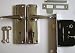 5 x CHROME DOOR HANDLE WITH LOCK. 5 FULL SETS