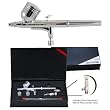 Master Airbrush G222-SET Multi-Purpose Precision Dual-Action Gravity Feed Airbrush Professional Set Includes a Model G22 Airbrush with 3 Needle-Nozzle Set Sizes (0.2, 0.3 and 0.5mm)