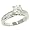 10 Channel Set Princess Diamond Ring .50cttw (CZ ctr)