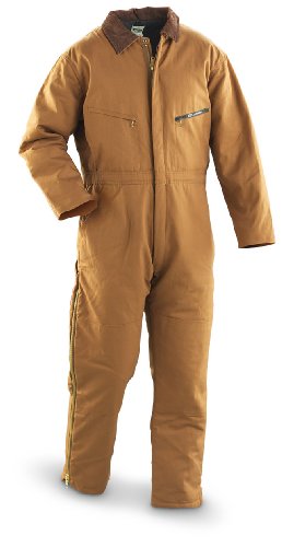 Key Long Insulated Coveralls Brown Duck