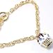Gold Crystal Cupcake Birthday Toggle Charm Bracelet