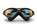 HiCool Pro Swim Goggle Mask with Anti-Fog and UV Protection Mirrored lenses for Adult Man and Woman (Black/Red)