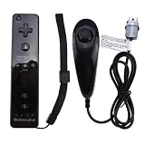 Black Remote (Built-in MotionPlus) And Nunchuck Controller For Wii Plus AGPtek USB 2.0 All-in-one Card Reader