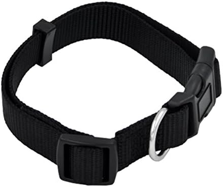 MeowWoof Nylon Adjustable Buckle Dog Collar Large Black