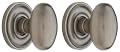 Baldwin 5425.151.PRIV Egg Knob Privacy Set, Antique Nickel