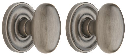 Buy Baldwin 5425.151.PRIV Egg Knob Privacy Set, Antique Nickel online at Discounted New and Used prices. Delivered to your door with Off-The-Bookshelf.