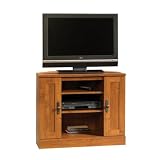 Corner TV Stand Entertainment Center - Oak Finish