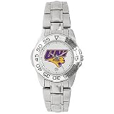 Northern Iowa Panthers Suntime Ladies Sports Watch w/ Steel Band - NCAA College Athletics