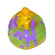 Xia Xia Pets Hermit Crab Shell Green, Yellow Purple Design